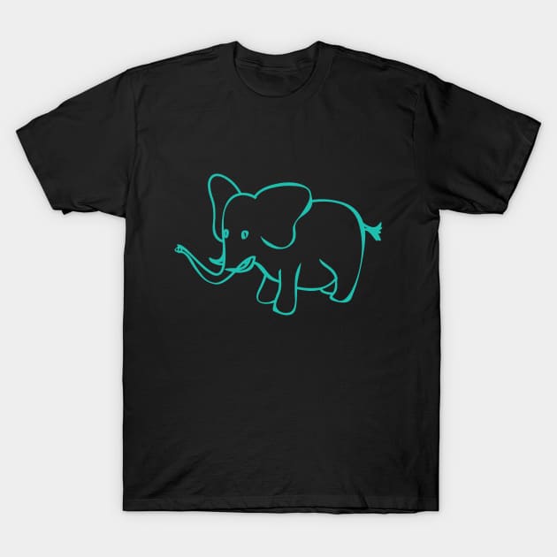 Elegant Elephant T-Shirt by Merchenland